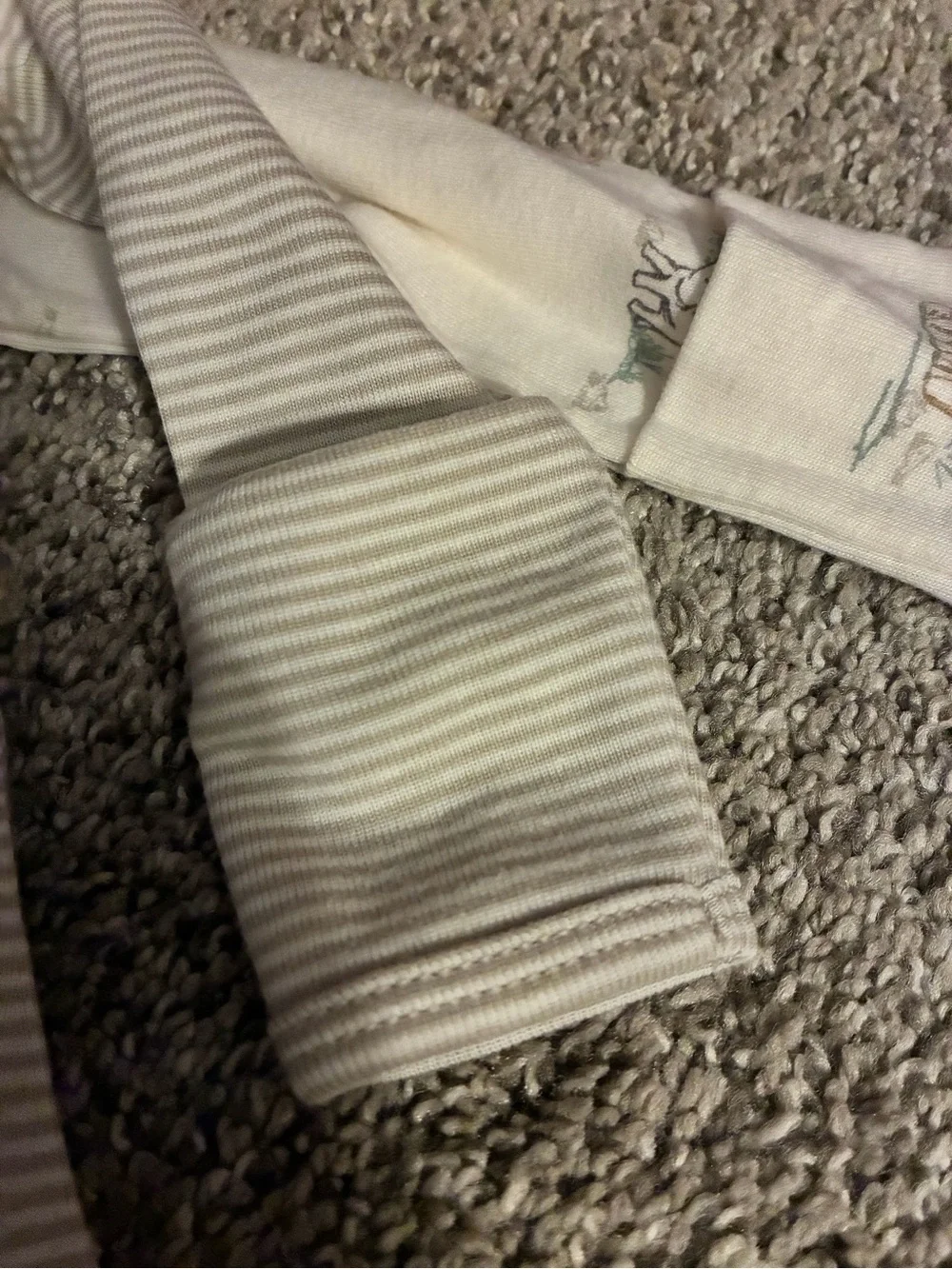 Carter's Cream Baby Sleep Gowns- Long Sleeve
